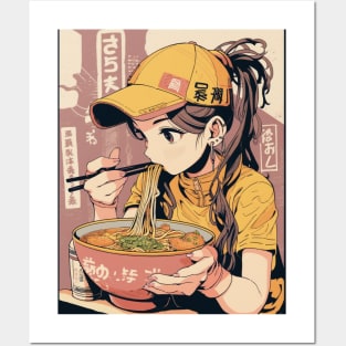 Noodle Girl # 3 Posters and Art